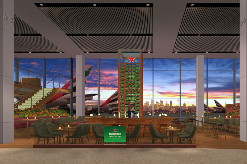 Heineken Bar at Sydney Airport