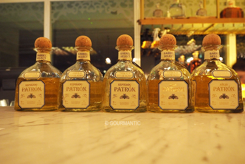 Bar Patrón Barrel Select Tequila Flights